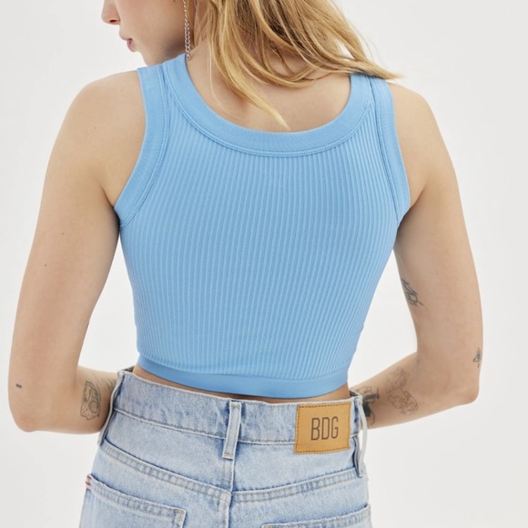 NWOT Urban Outfitters Out From Under Ribbed Cropped Tank Top - Picture 2 of 5